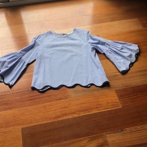 Zara shirt, blue and white stripe. Size M